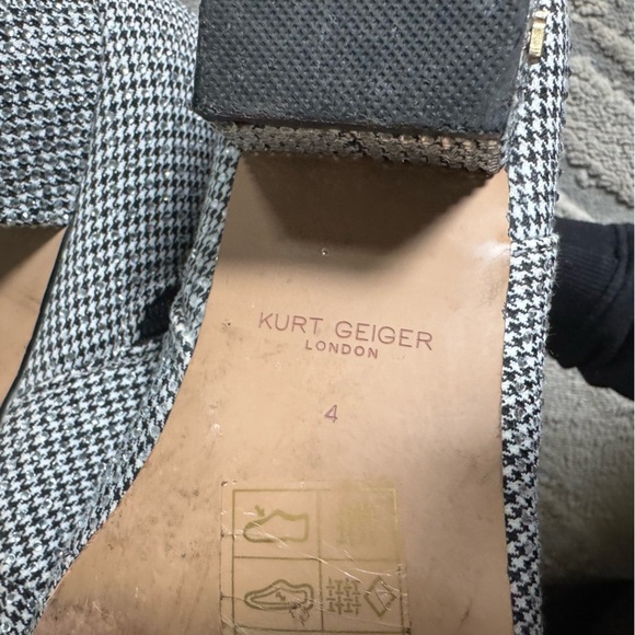 Kurt Geiger Mini Burlington Bootie ankle boots gingham black white bejeweled 6.5 - Picture 12 of 16